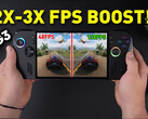 Il test Lossless Scaling 3 sul palmare da gioco evidenzia i miglioramenti apportati dal nuovo aggiornamento (Fonte: ETA Prime)