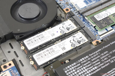 Sono supportate fino a due unità SSD M.2 2280 PCIe4 x4 NVMe interne