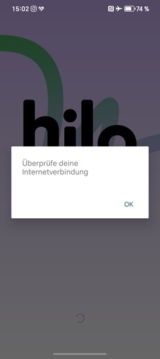 L'applicazione non si avvia senza una connessione a Internet.