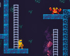 Una schermata del platform 2D BlockBlasters che è stato rimosso da Steam per un codice maligno incorporato che prosciugava i portafogli di criptovalute. (Fonte: Steam)