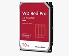 I clienti aziendali e privati benestanti potrebbero essere interessati alla nuova variante da 20TB del disco rigido WD Red Pro per i server NAS (Immagine: Western Digital)