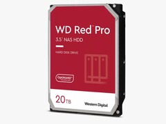 I clienti aziendali e privati benestanti potrebbero essere interessati alla nuova variante da 20TB del disco rigido WD Red Pro per i server NAS (Immagine: Western Digital)