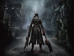 Immagine ufficiale di Bloodborne che ritrae il Cacciatore per le strade di Yharnam