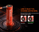 La batteria AB21CP6425 di Acebeam è dotata di una porta USB-C.