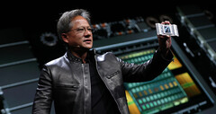 Il CEO di NVIDIA durante lo scorso keynote (Image source: NVIDIA)