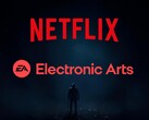 Viene mostrato il banner di Netflix con il logo di Electronic Arts (Fonte: Netflix, Electronic Arts con modifiche)
