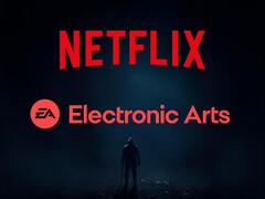 Viene mostrato il banner di Netflix con il logo di Electronic Arts (Fonte: Netflix, Electronic Arts con modifiche)