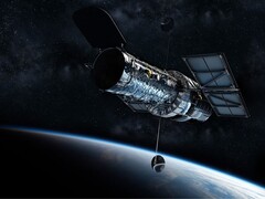 Un&#039;illustrazione d&#039;artista che mostra il Telescopio Hubble. (Fonte: Andrew-Art - Pixabay)