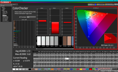 ColorChecker prima della calibrazione