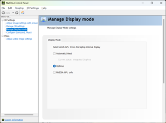Le impostazioni della GPU del Pannello di controllo Nvidia commutano automaticamente tra frequenze di aggiornamento standard e alte