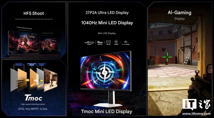 Il monitor da gioco TCL P2A Ultra da 27 pollici è destinato ai giochi competitivi.
