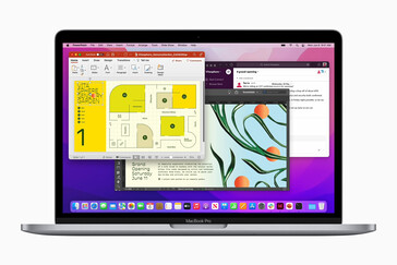 schermo del MacBook Pro 2022 (immagine via Apple)