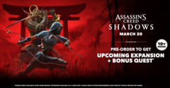 Assassin's Creed Shadows viene lanciato il 20 marzo (fonte: Ubisoft)