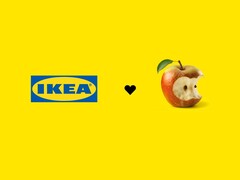 IKEA ha fatto un annuncio relativo all'Äpple con un'immagine (sopra) sui social media. (Fonte: IKEA via Facebook)