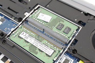 Solo due dei quattro slot SODIMM sono facilmente accessibili