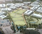 Il rendering del restyling della sede tecnologica di Microsoft a Redmond.