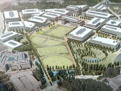 Il rendering del restyling della sede tecnologica di Microsoft a Redmond.