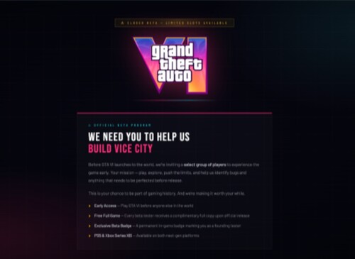 Sito truffa per l'accesso anticipato a GTA 6