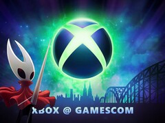Striscione Xbox Gamescom 2025 con Hornet di Hollow Knight: Silksong (Fonte immagine: Xbox Wire, Team Cherry con modifiche)