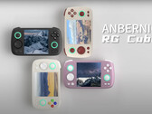 Anbernic ha ora mostrato l'RG Cube in un'opzione di colore nero. (Fonte: Anbernic)