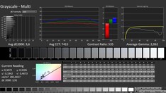 CalMAN: scala di grigi (calibrata)