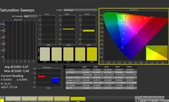 CalMAN: Saturazione (calibrata)