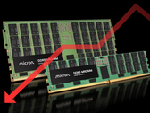 Moduli Micron DDR5 DRAM (modificato con Canva).