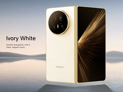 Il Magic V5 in bianco avorio è l&#039;unica versione con uno spessore di 8,8 mm. (Fonte: Honor)