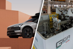 Volvo prevede di installare due gigapresse IDRA da 9.000 tonnellate nel suo prossimo stabilimento slovacco per la produzione di EV, al fine di ridurre i costi di produzione. (Fonte: Volvo / IDRA - a cura di)