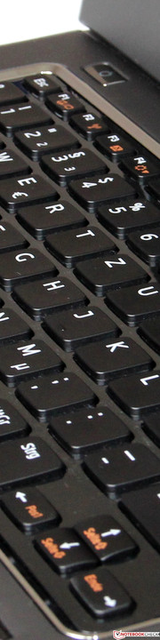 La tastiera cede leggermente a destra e questo influenza la sensazione della scrittura.