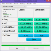 ASSSD lettura 477 MB/s