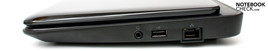 Lato Destro: Jack cuffie, USB 2.0, RJ45 Ethernet