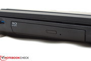 Il G750JH è equipaggiato con drive combo Blu-ray al posto del masterizzatore DVD.