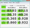 Crystal Disk Mark 88 MB/s Lesen/Schreiben