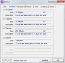 System info CPUZ Cache