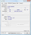 CPU-Z-Informations of the FSC Esprimo M9400