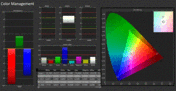 CalMan - accuratezza dei colori (non calibrata)