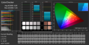 CalMAN ColorChecker con profilo colore Asus