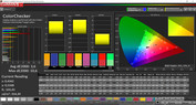 ColorChecker (profile: Cinema, target color space: sRGB)