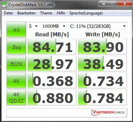 System info CrystalDiskMark 3.0