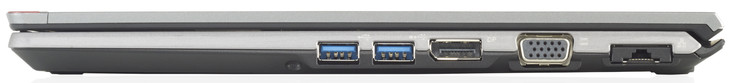 right side: 2x USB 3.0, Display port, VGA-out, Gigabit-Ethernet (image: Fujitsu)