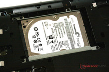 L'hard drive è accessibile dopo aver aperto il notebook.