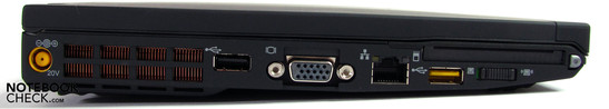 Lato Sinistro: alimentazione, 2x USB 2.0, VGA, LAN ed ExpressCard/54