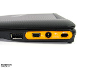 L'AC100 può essere connesso al PC come una memoria di massa esterna grazie alla mini USB.