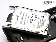 L'hard disk può essere estratto facilmente.