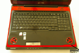 Toshiba Qosmio X300 Tastiera e touchpad