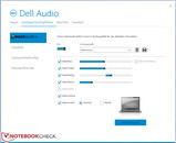 L'utente può manipolare altoparlanti e microfono tramite software audio Dell.