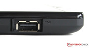 La porta USB host è coperta da un pannello.