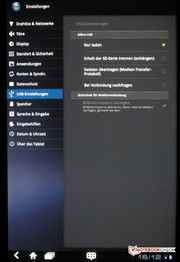 Settings per la porta USB