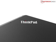 Il logo ThinkPad e la plastica gommata ...